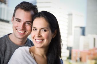 Happy Couple smiling