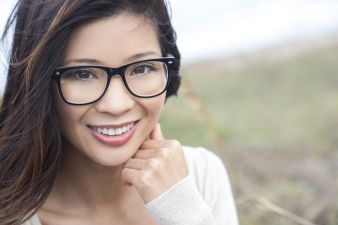 Smiling happy beautiful woman