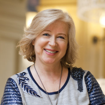 Mature cheerful woman portrait Elegant Smiles care