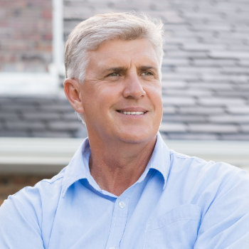 Successful happy retired man Elegant Smiles patient