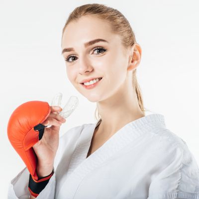 Custom sports mouthguards Elegant Smiles protection